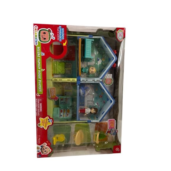 Cocomelon deluxe Family house Playset sealed 11 piece (Store go House)new - Picture 1 of 6